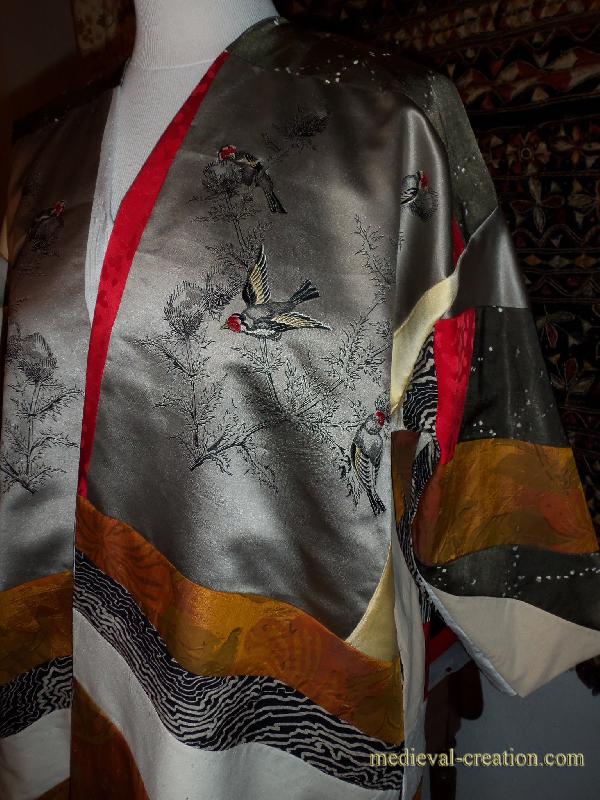Kimono mixte Patchwork Soie Silk Seide