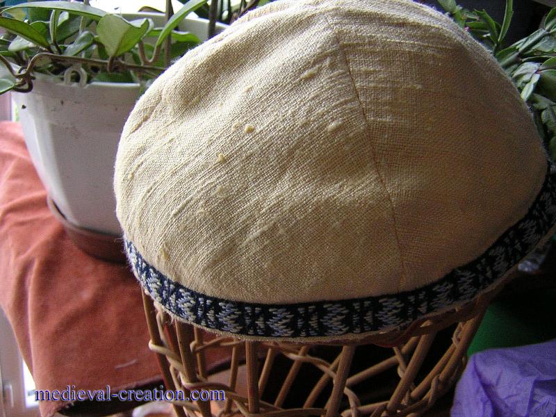 Viking Varangian ancient headgear Silk Calot Soie